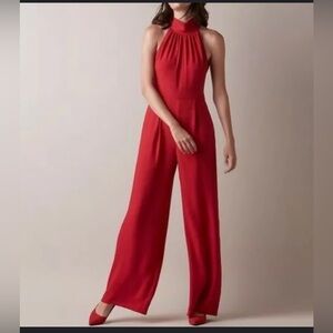 Jason Wu Size 4 Red Halter Jumpsuit